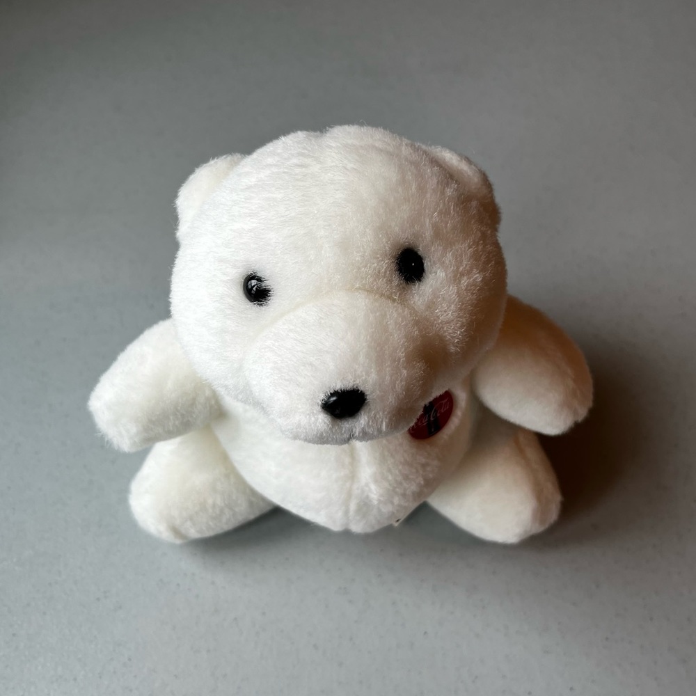Vintage Coca Cola Plush Polar Bear